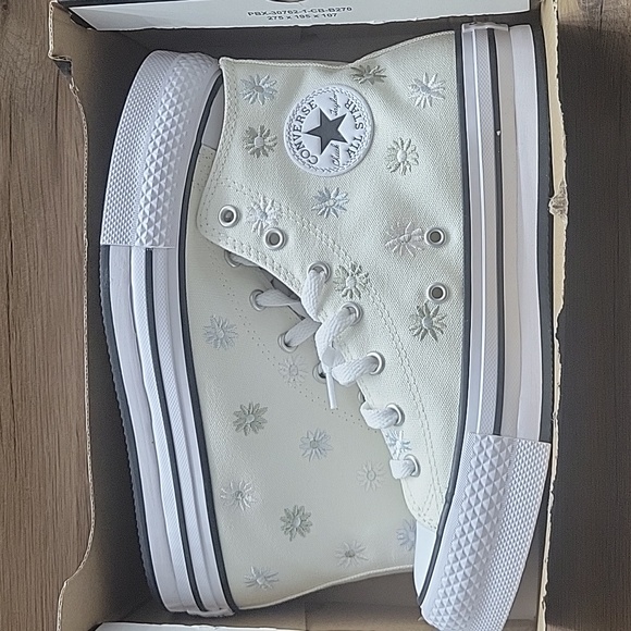 Converse Women's White High-Top Sneakers - Picture 15 of 15